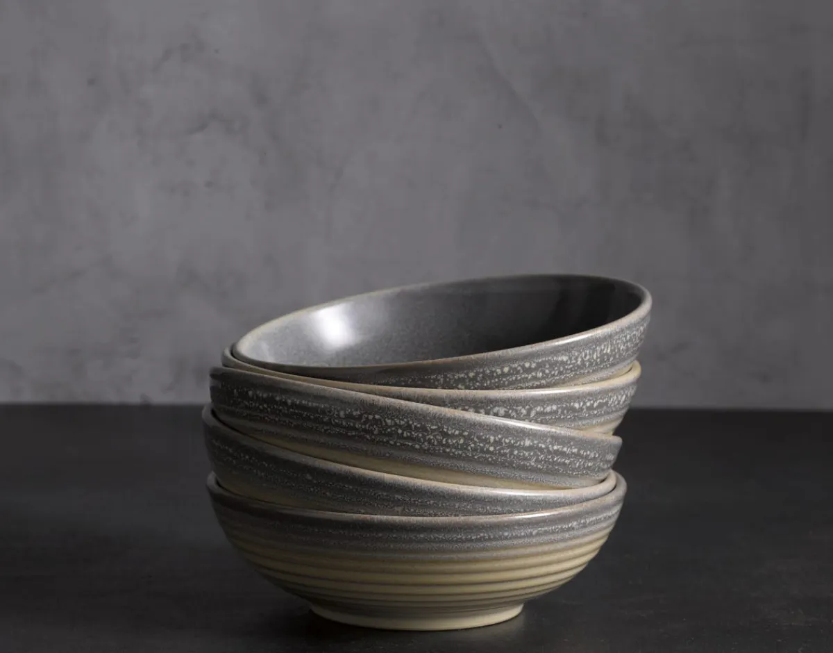 Bol rond gris porcelaine Ø 17,8 cm Evo Granite - DUDSON New