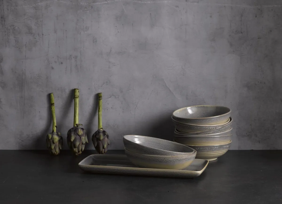 Bol rond gris porcelaine Ø 10,5 cm Evo Granite - DUDSON New