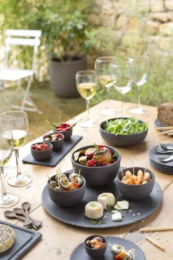REVOL Bol rond gris porcelaine culinaire Ø 10 cm Basalt Clearance
