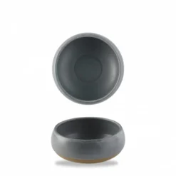 CHURCHILL Bol rond gris porcelaine vitrifiée Ø 15,5 cm Emerge Seatle Hot