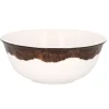Bol rond marron porcelaine vitrifiée Ø 16 cm Woodart - RAK Outlet
