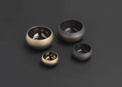 Bol rond noir porcelaine culinaire Ø 7,3 cm Solstice - REVOL Best