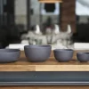 Bol rond noir porcelaine culinaire Ø 14 cm Basalt - REVOL