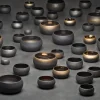 REVOL Bol rond noir porcelaine culinaire Ø 7,3 cm Solstice Best
