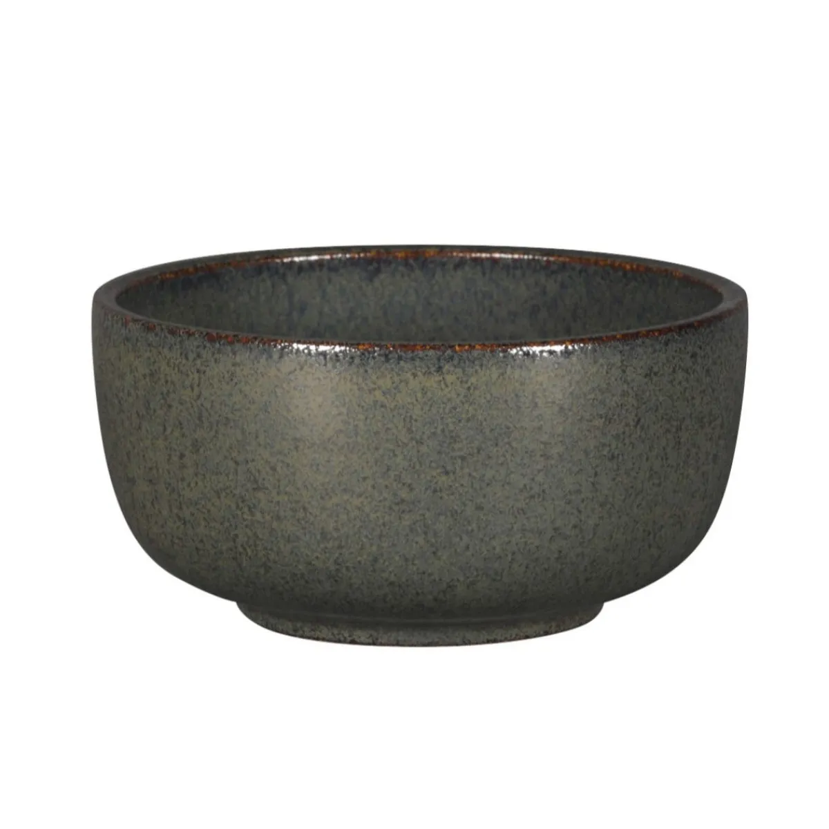 Bol rond noir porcelaine vitrifiée Ø 12 cm stone Ease - RAK Sale