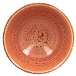 Bol rond orange porcelaine vitrifiée Ø 12 cm Twirl - RAK Hot