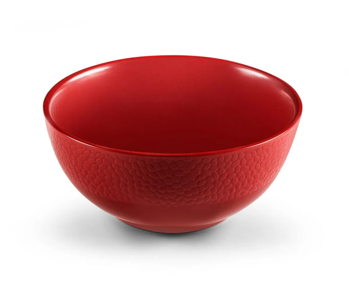 Bol rond rouge grès émaillé 60 cl Ø 15 cm Stone - MEDARD DE NOBLAT Best