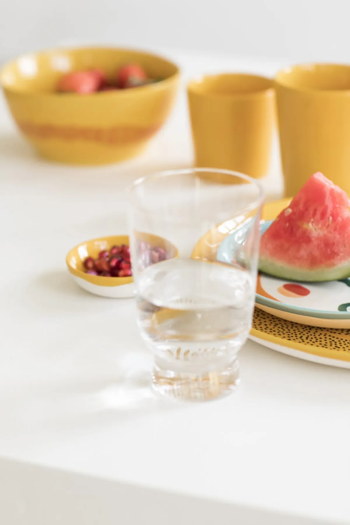 Bol rond sunny yellow - stripes rouge grès émaillé Ø 16 cm Feast By Ottolenghi - SERAX Outlet
