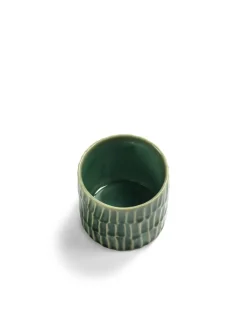 Bol rond vert grès émaillé 6,5 cm Ø 6,5 cm Verde Lanza - SERAX Online
