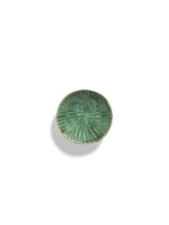 Bol rond vert grès émaillé 12 cm Ø 12 cm Verde Lanza - SERAX
