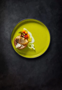 RAK Bol rond vert porcelaine vitrifiée Ø 16 cm Fire Best
