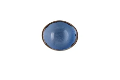 Bol à salade / légumes ovale bleu indigo porcelaine vitrifiée 17 cm Harvest - DUDSON Hot