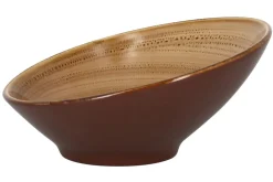 RAK Bol à salade marron porcelaine vitrifiée Ø 21,5 cm Twirl Best
