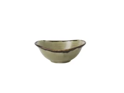 Bol à salade ovale beige porcelaine vitrifiée 17,4 cm Harvest - DUDSON Discount