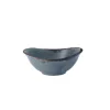 Bol à salade ovale bleu porcelaine vitrifiée 17,4 cm Harvest - DUDSON