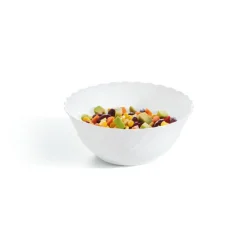 Bol à salade rond blanc verre opal Ø 23,9 cm Trianon - ARCOROC