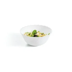 Bol à salade rond blanc verre opal Ø 17,9 cm Trianon - ARCOROC Clearance