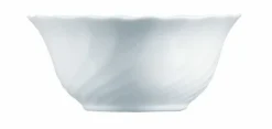 Bol à salade rond blanc verre opal Ø 12,6 cm Trianon - ARCOROC Outlet