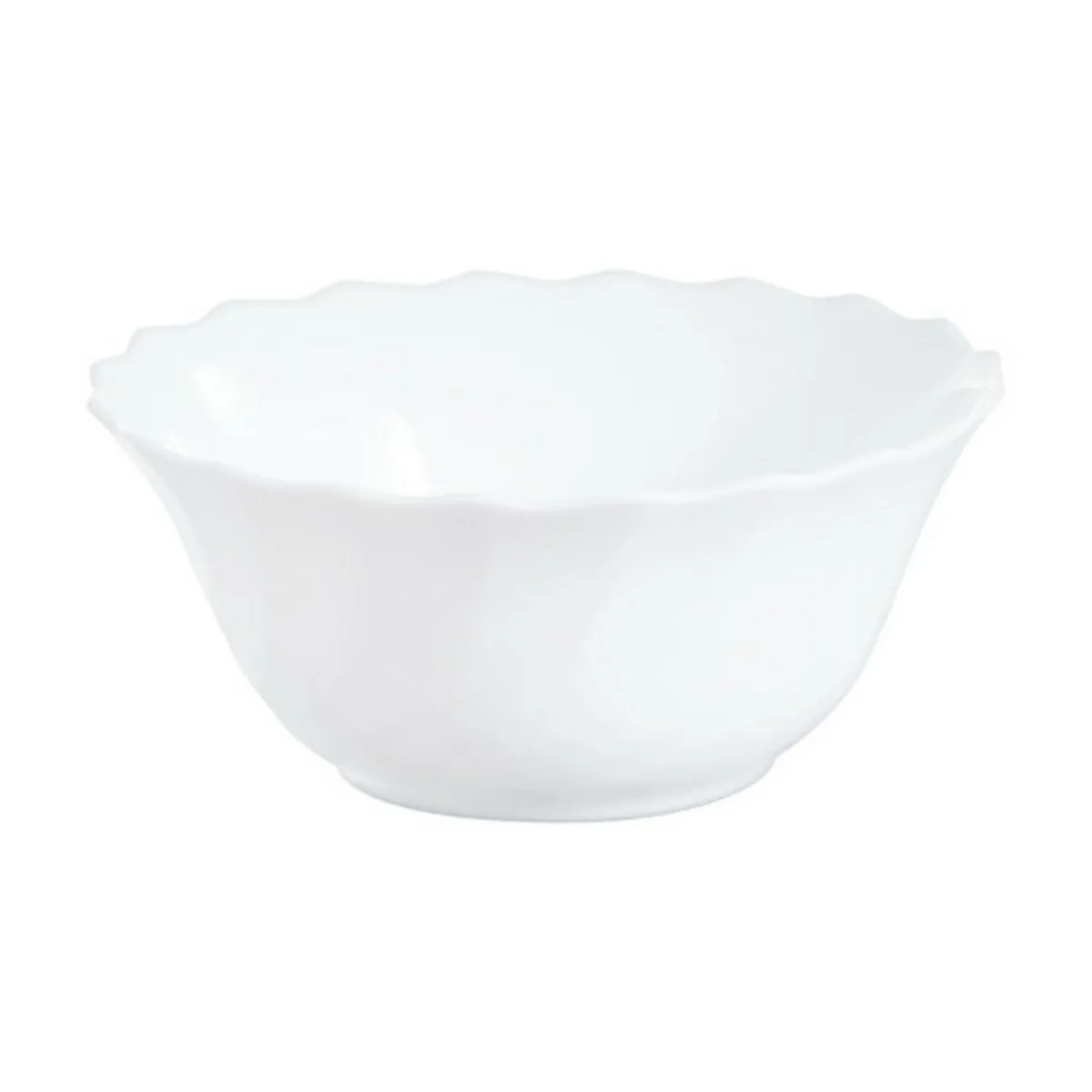Bol à salade rond blanc verre opal Ø 12,6 cm Trianon - ARCOROC Outlet