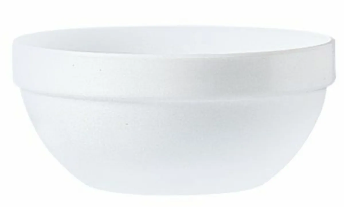 ARCOROC Bol à salade rond blanc verre opal Ø 14 cm Restaurant Outlet