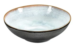 MEDARD DE NOBLAT Bol à salade rond bleu grès émaillé Ø 24 cm Shadow Discount