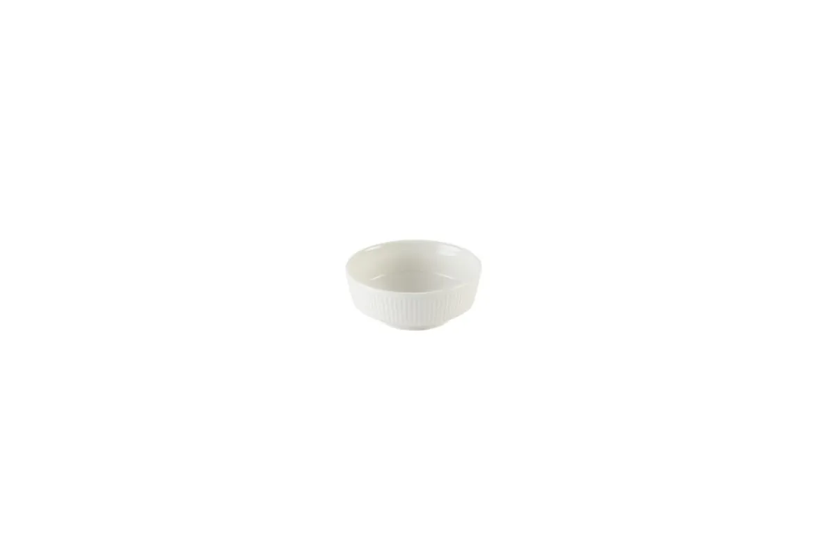 Bol à soupe rond blanc porcelaine vitrifiée Ø 11,5 cm Stonecast Natural - CHURCHILL New