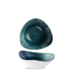 Bol triangulaire bleu porcelaine vitrifiée 23,5 cm Chroma - CHURCHILL Hot