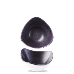 CHURCHILL Bol triangulaire deep purple porcelaine vitrifiée 15,3x15,3 cm Stonecast Patina Online