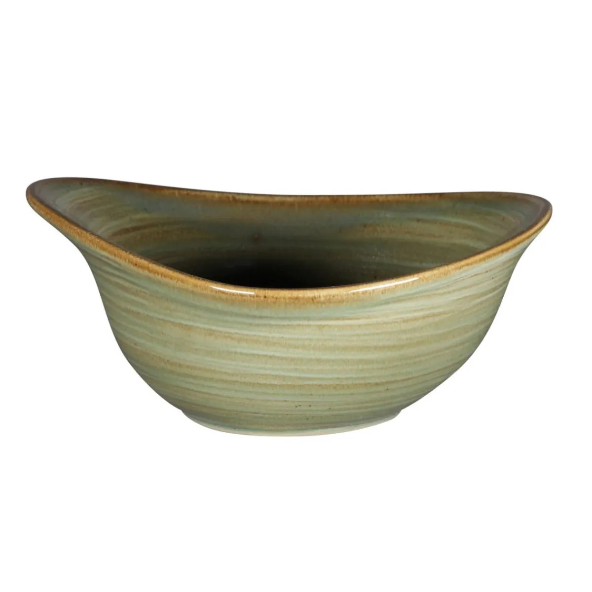 RAK Bol triangulaire Emerald porcelaine vitrifiée 16 cm stone Spot Discount