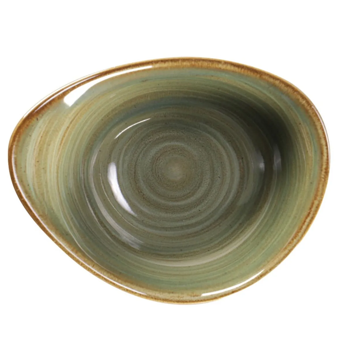 RAK Bol triangulaire Emerald porcelaine vitrifiée 16 cm stone Spot Discount