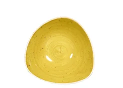 Bol triangulaire Mustard porcelaine vitrifiée 18,5x18,5 cm Stonecast Mustard - CHURCHILL Best