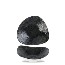 CHURCHILL Bol triangulaire noir porcelaine vitrifiée 18,5 cm Chroma