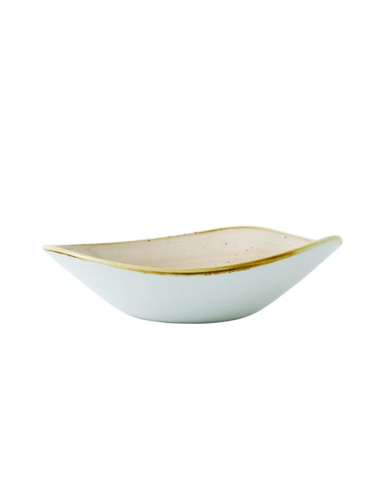 Bol triangulaire Nutmeg Cream porcelaine vitrifiée 18,5x18,5 cm Stonecast Nutmeg - CHURCHILL Discount