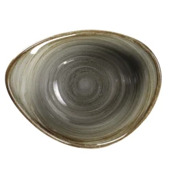 Bol triangulaire Peridot porcelaine vitrifiée 16 cm stone Spot - RAK Sale