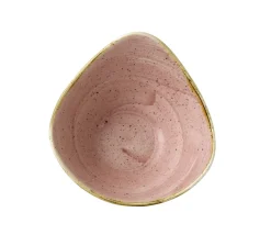 CHURCHILL Bol triangulaire Petal Pink porcelaine vitrifiée 15,3x15,3 cm Stonecast Petal Hot