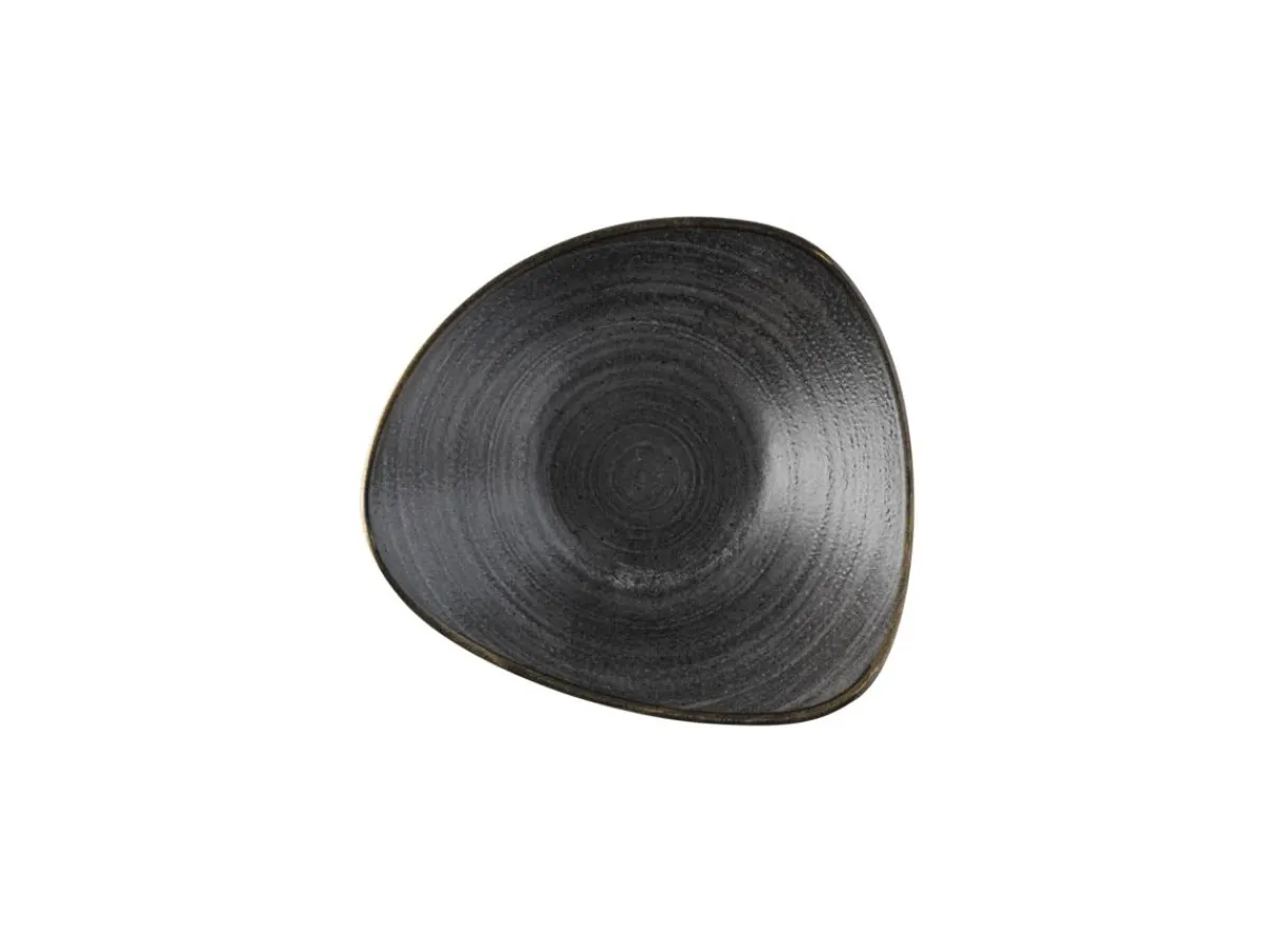 Bol triangulaire Raw Black porcelaine vitrifiée 23,5x23,5 cm Stonecast Raw - CHURCHILL Clearance