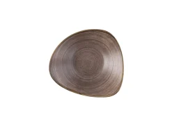 CHURCHILL Bol triangulaire Raw Brown porcelaine vitrifiée 18,5x18,5 cm Stonecast Raw Online