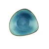 CHURCHILL Bol triangulaire Raw Teal porcelaine vitrifiée 18,5x18,5 cm Stonecast Raw Hot
