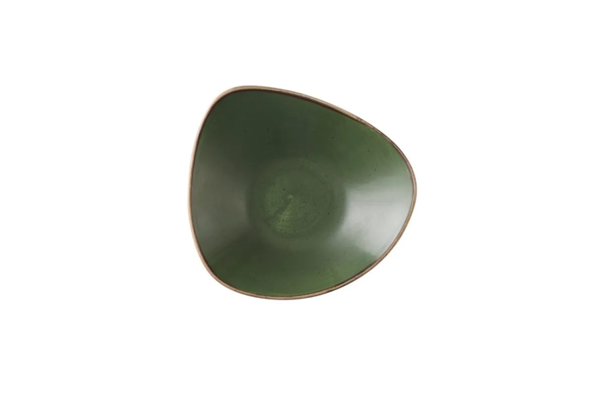 Bol triangulaire Sorrel Green porcelaine vitrifiée 15,3 cm Stonecast Sorrel - CHURCHILL Hot