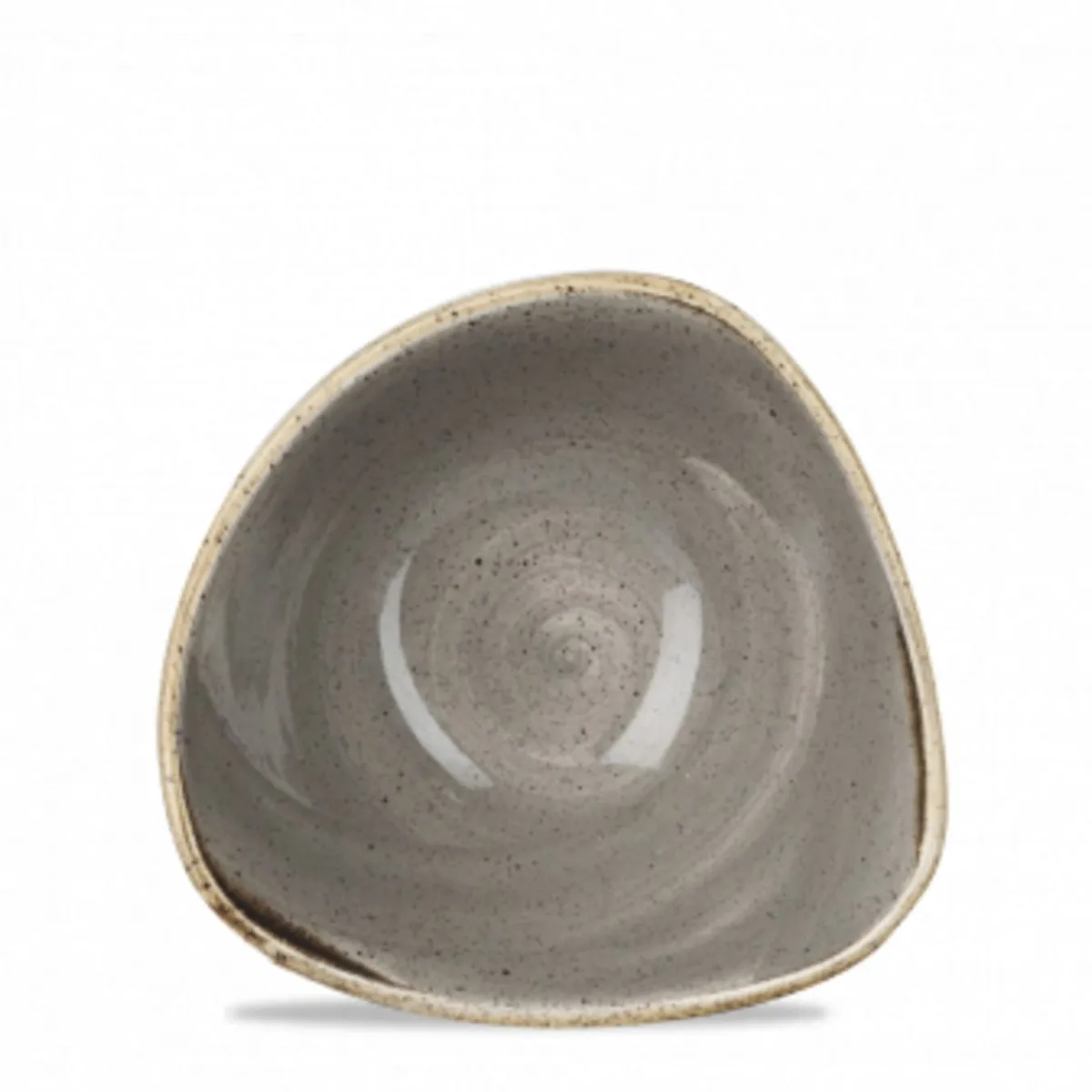 CHURCHILL Bol triangulaire triangulaire peppercorn porcelaine vitrifiée 15,3 cm Stonecast Grey Discount