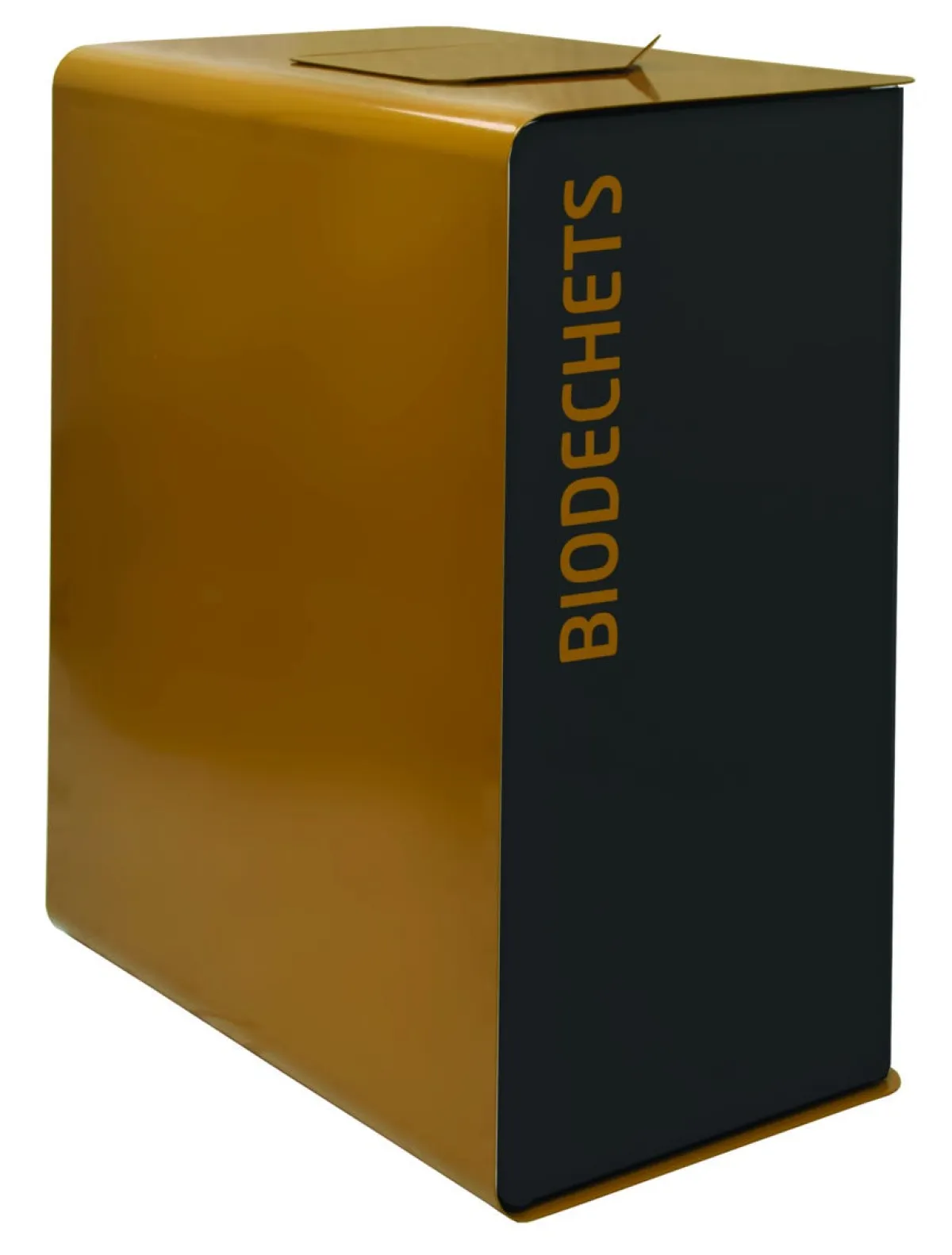 ROSSIGNOL Borne de tri sélectif biodéchets 2 x 20L acier 40 L gris Cubatri Discount