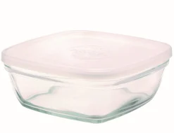 DURALEX Boîte avec couvercle carré transparent verre trempé 17,2 cm Freshbox Online