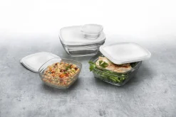 DURALEX Boîte avec couvercle carré transparent verre trempé 14,2 cm Freshbox Clearance