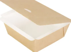 DUNI Boîte avec couvercle fenêtre rectangulaire marron 11,5x11,5x5 cm 55 cl (250 pièces)