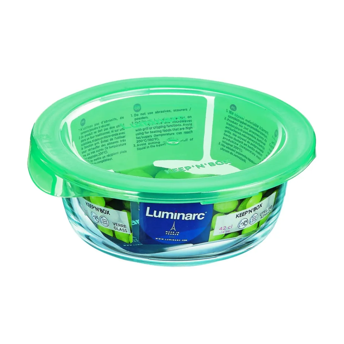 LUMINARC Boîte avec couvercle hermétique rectangulaire transparent verre trempé 20,5 cm Keep'n Box Discount