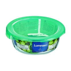 Boîte avec couvercle hermétique rond transparent verre trempé Ø 15,9 cm Keep'n Box - LUMINARC Hot