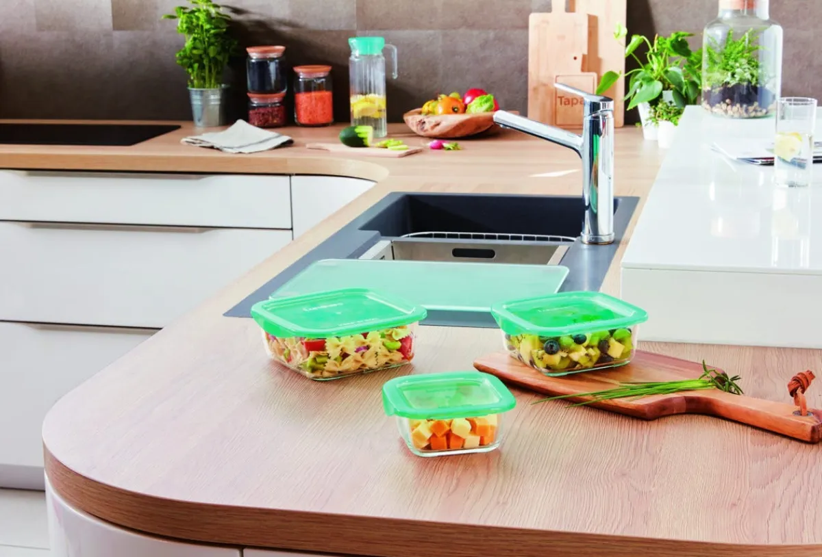 Boîte avec couvercle hermétique transparent verre trempé 17,6 cm Keep'n Box - LUMINARC