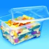 Boîte avec couvercle rectangulaire transparent 17,5x15,9x6,5 cm 100 cl Prestipack (30 pièces) - ALPHAFORM