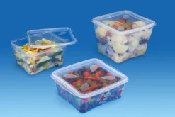 ALPHAFORM Boîte avec couvercle rectangulaire transparent 15,8x13x3,5 cm 60 cl Prestipack (30 pièces) Online