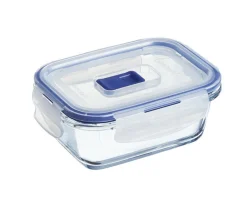 LUMINARC Boîte avec couvercle rectangulaire transparent verre trempé 14,04 cm Pure Box Active Discount